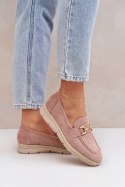 Mokasyny Model Lainer C-426 Pink - Step in style Step in style Mokasyny Model Lainer C-426 Pink - Step in style Step in style
