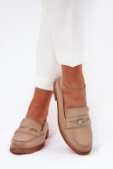 Mokasyny Model Vinceza 18100 Beige - Step in style Step in style Mokasyny Model Vinceza 18100 Beige - Step in style Step in style