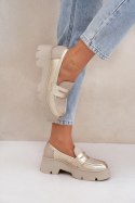 Mokasyny Model Zazoo 20191 Gold - Step in style Step in style Mokasyny Model Zazoo 20191 Gold - Step in style Step in style