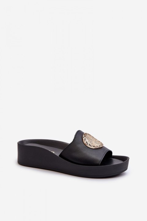 Sandał Klapki Model Zazoo 2920 Black - Step in style Step in style Sandał Klapki Model Zazoo 2920 Black - Step in style Step in style