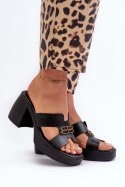 Sandał Klapki Model Zazoo 40419 Black - Step in style Step in style Sandał Klapki Model Zazoo 40419 Black - Step in style Step in style