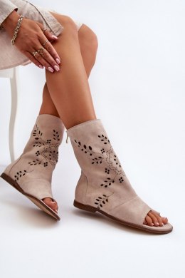 Sandały Model Zazoo 3437 Beige - Step in style Step in style