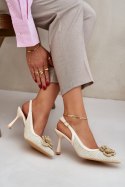 Szpilki Model Lanithra LE126P Beige - Step in style Step in style Szpilki Model Lanithra LE126P Beige - Step in style Step in style