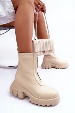 Botki Model Kusma JJ52P Beige - Step in style Step in style