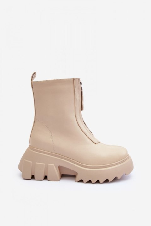 Botki Model Kusma JJ52P Beige - Step in style Step in style Botki Model Kusma JJ52P Beige - Step in style Step in style