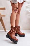 Botki Model Lewski 3435 Brown - Step in style Step in style Botki Model Lewski 3435 Brown - Step in style Step in style