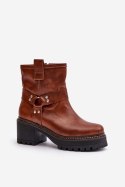Botki Model Lewski 3435 Brown - Step in style Step in style Botki Model Lewski 3435 Brown - Step in style Step in style
