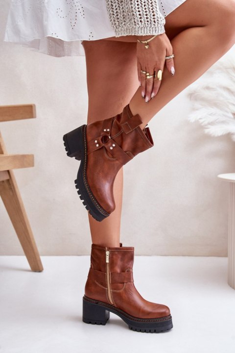 Botki Model Lewski 3435 Brown - Step in style Step in style Botki Model Lewski 3435 Brown - Step in style Step in style