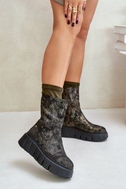 Botki Model Maciejka 06766-09 Khaki - Step in style Step in style
