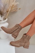 Botki Model Neliawen ASA197-30 Beige - Step in style Step in style Botki Model Neliawen ASA197-30 Beige - Step in style Step in style