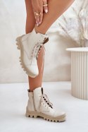 Botki Model Zazoo 2831 Light Beige - Step in style Step in style Botki Model Zazoo 2831 Light Beige - Step in style Step in style