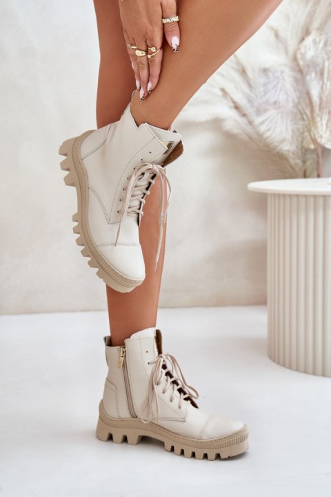 Botki Model Zazoo 2831 Light Beige - Step in style Step in style Botki Model Zazoo 2831 Light Beige - Step in style Step in style