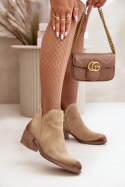 Botki Model Zazoo 60475 Beige - Step in style Step in style Botki Model Zazoo 60475 Beige - Step in style Step in style