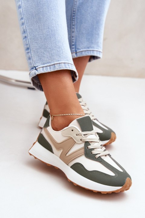 Buty Sportowe Model Britma LA295P Beige - Step in style Step in style Buty Sportowe Model Britma LA295P Beige - Step in style Step in style