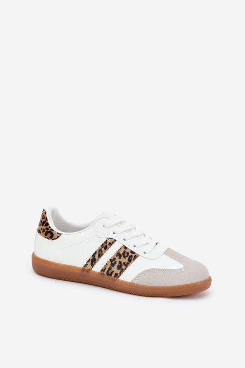 Buty Sportowe Model Nonalorin LA293P White/Panterka - Step in style Step in style Buty Sportowe Model Nonalorin LA293P White/Panterka - Step in style Step in style
