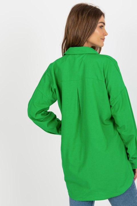Koszula Damska Model TO-KS-7004.95 Green - Factory Price Factory Price Koszula Damska Model TO-KS-7004.95 Green - Factory Price Factory Price