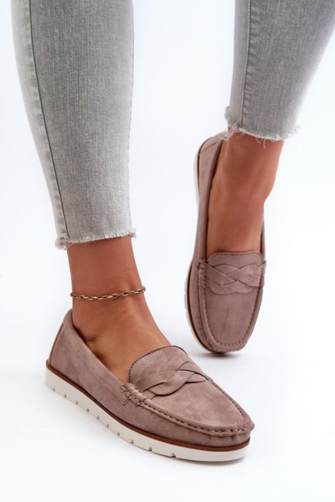 Mokasyny Model Nestalia 834280 Dark Beige - Step in style Step in style Mokasyny Model Nestalia 834280 Dark Beige - Step in style Step in style
