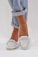 Mokasyny Model S.Barski LR51-547 White - Step in style Step in style Mokasyny Model S.Barski LR51-547 White - Step in style Step in style