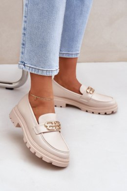 Mokasyny Model Trionna CM09P Beige - Step in style Step in style