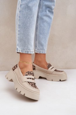 Mokasyny Model Zazoo 20191 Light Beige - Step in style Step in style