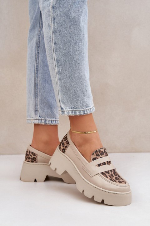 Mokasyny Model Zazoo 20191 Light Beige - Step in style Step in style Mokasyny Model Zazoo 20191 Light Beige - Step in style Step in style