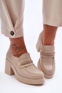 Półbuty Model Gelanor 20157 Beige Skóra - Step in style Step in style Półbuty Model Gelanor 20157 Beige Skóra - Step in style Step in style