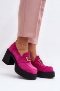 Półbuty Model Zazoo 20170 Fuksja Zamsz - Step in style Step in style Półbuty Model Zazoo 20170 Fuksja Zamsz - Step in style Step in style