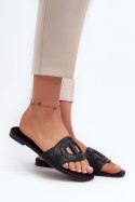 Sandał Klapki Model Dimrose LT06 Black - Step in style Step in style Sandał Klapki Model Dimrose LT06 Black - Step in style Step in style