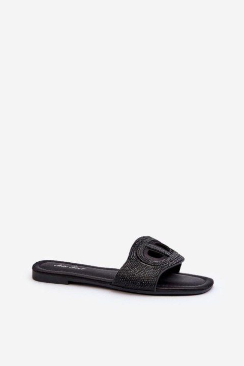 Sandał Klapki Model Dimrose LT06 Black - Step in style Step in style Sandał Klapki Model Dimrose LT06 Black - Step in style Step in style