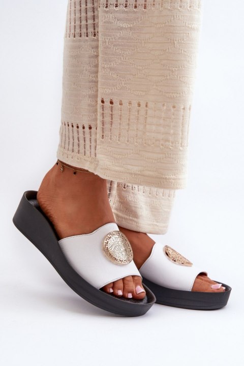 Sandał Klapki Model Zazoo 2920 White - Step in style Step in style Sandał Klapki Model Zazoo 2920 White - Step in style Step in style