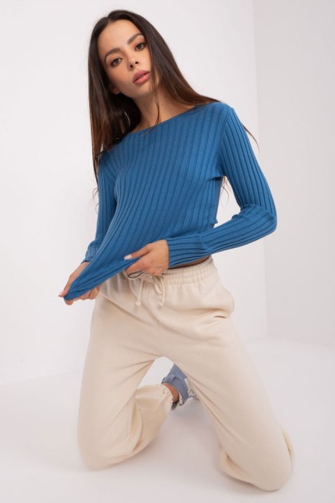 Sweter Damski Model PM-SW-PM1089.09P Dark Blue - Factory Price Factory Price Sweter Damski Model PM-SW-PM1089.09P Dark Blue - Factory Price Factory Price