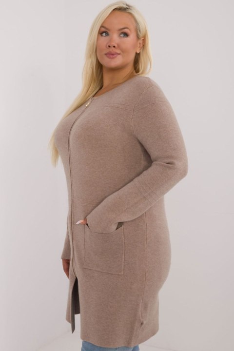 Sweter Damski Model PM-SW-PM793.01 Dark Beige - Factory Price Factory Price Sweter Damski Model PM-SW-PM793.01 Dark Beige - Factory Price Factory Price