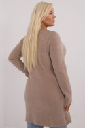 Sweter Damski Model PM-SW-PM793.01 Dark Beige - Factory Price Factory Price Sweter Damski Model PM-SW-PM793.01 Dark Beige - Factory Price Factory Price