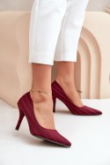 Szpilki Model Tifidra SQC-124 Bordo - Step in style Step in style Szpilki Model Tifidra SQC-124 Bordo - Step in style Step in style