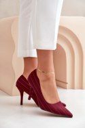 Szpilki Model Tifidra SQC-124 Bordo - Step in style Step in style Szpilki Model Tifidra SQC-124 Bordo - Step in style Step in style