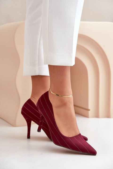 Szpilki Model Tifidra SQC-124 Bordo - Step in style Step in style Szpilki Model Tifidra SQC-124 Bordo - Step in style Step in style