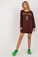 Bluza Damska Model VI-BL-3212.15X Dark Brown - Factory Price Factory Price Bluza Damska Model VI-BL-3212.15X Dark Brown - Factory Price Factory Price
