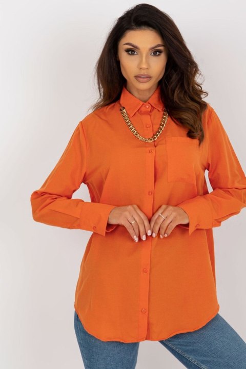 Koszula Damska Model TO-KS-7183.01P Orange - Factory Price Factory Price Koszula Damska Model TO-KS-7183.01P Orange - Factory Price Factory Price