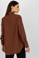 Koszula Damska Model TO-KS-7183.81P Brown - Factory Price Factory Price Koszula Damska Model TO-KS-7183.81P Brown - Factory Price Factory Price