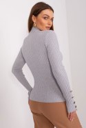 Sweter Damski Model PM-SW-PM-3217.08 Grey - Factory Price Factory Price Sweter Damski Model PM-SW-PM-3217.08 Grey - Factory Price Factory Price