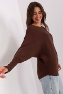 Sweter Damski Model PM-SW-PM-3588.00X Dark Brown - Factory Price Factory Price Sweter Damski Model PM-SW-PM-3588.00X Dark Brown - Factory Price Factory Price