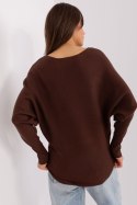 Sweter Damski Model PM-SW-PM-3588.00X Dark Brown - Factory Price Factory Price Sweter Damski Model PM-SW-PM-3588.00X Dark Brown - Factory Price Factory Price