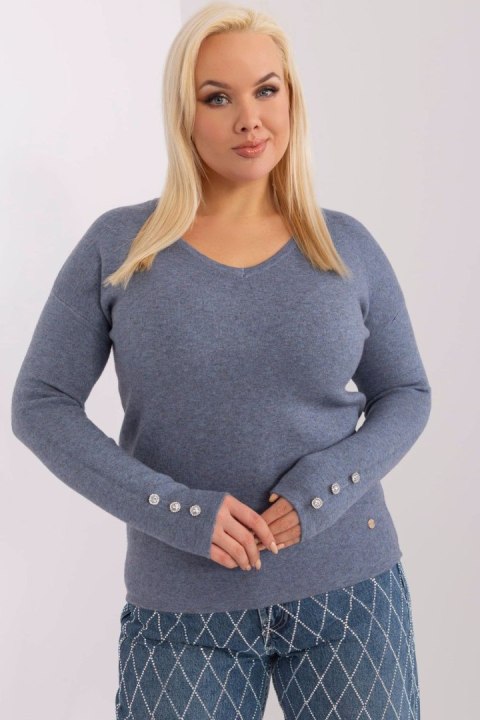 Sweter Damski Model PM-SW-PM1020.12P Grey/Blue - Factory Price Factory Price Sweter Damski Model PM-SW-PM1020.12P Grey/Blue - Factory Price Factory Price