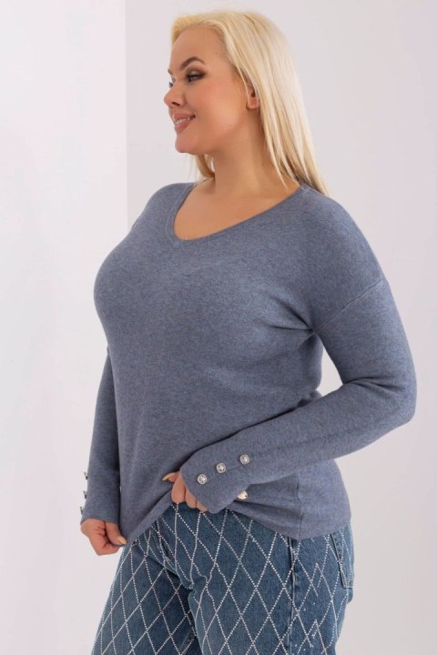 Sweter Damski Model PM-SW-PM1020.12P Grey/Blue - Factory Price Factory Price Sweter Damski Model PM-SW-PM1020.12P Grey/Blue - Factory Price Factory Price