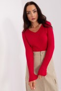 Sweter Damski Model PM-SW-PM1088.25 Red - Factory Price Factory Price Sweter Damski Model PM-SW-PM1088.25 Red - Factory Price Factory Price