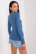 Sweter Damski Model PM-SW-PM685.39P Dark Blue - Factory Price Factory Price Sweter Damski Model PM-SW-PM685.39P Dark Blue - Factory Price Factory Price