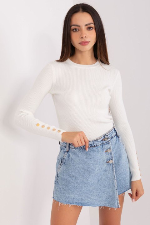 Sweter Damski Model PM-SW-PM685.39P Ecru - Factory Price Factory Price Sweter Damski Model PM-SW-PM685.39P Ecru - Factory Price Factory Price