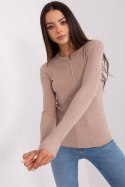 Sweter Damski Model PM-SW-Y-0078.87 Dark Beige - Factory Price Factory Price Sweter Damski Model PM-SW-Y-0078.87 Dark Beige - Factory Price Factory Price