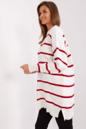 Sweter Damski Model TO-SW-1309.31 Bordo - Factory Price Factory Price Sweter Damski Model TO-SW-1309.31 Bordo - Factory Price Factory Price