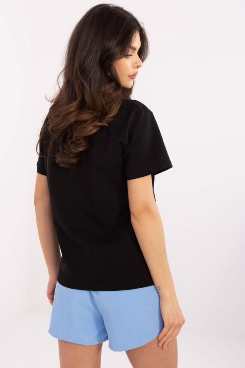 Tshirt Damski Model CLM-BZ-0020.75 Black - Factory Price Factory Price Tshirt Damski Model CLM-BZ-0020.75 Black - Factory Price Factory Price
